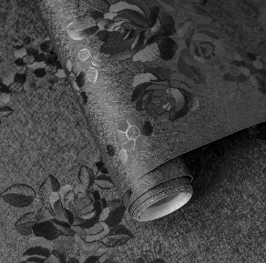 Folie Adeziva Tip Tapet Black Roses Model Trandafiri 45 × 200 cm decorativa